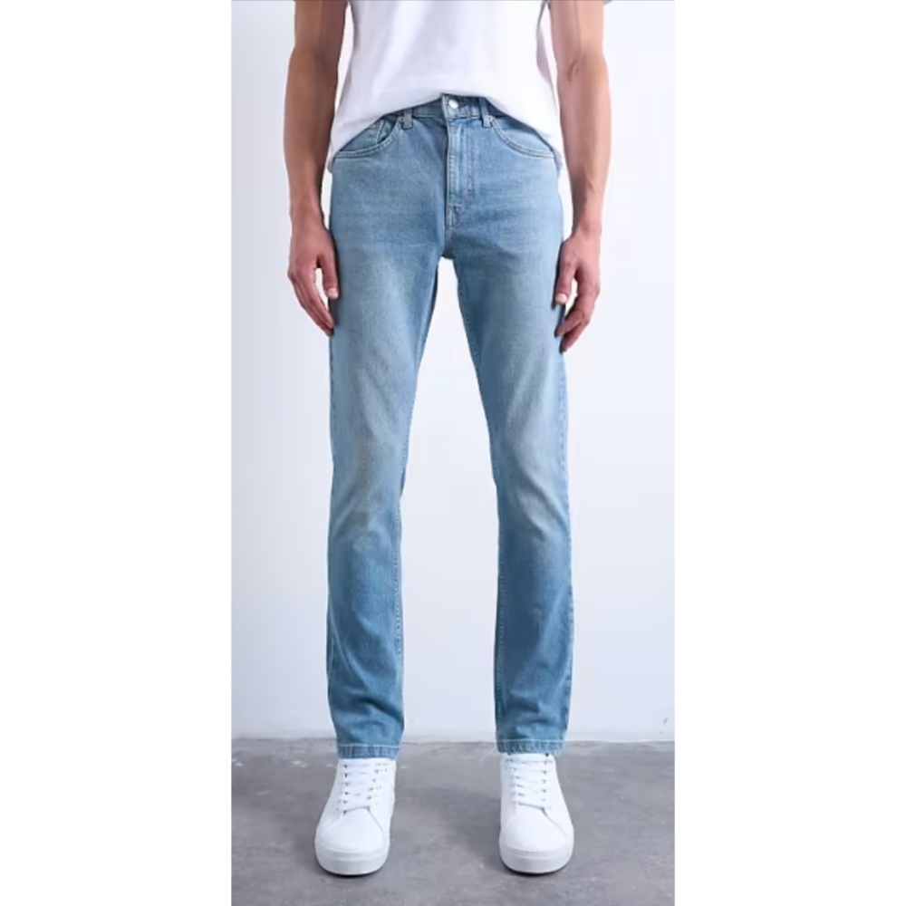 Topman stretch skinny jeans in light wash Men's Light Blue Jeans 32x30